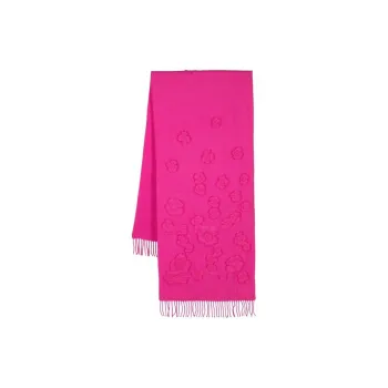 Valentino Cashmere Knit Scarves Women's Pink