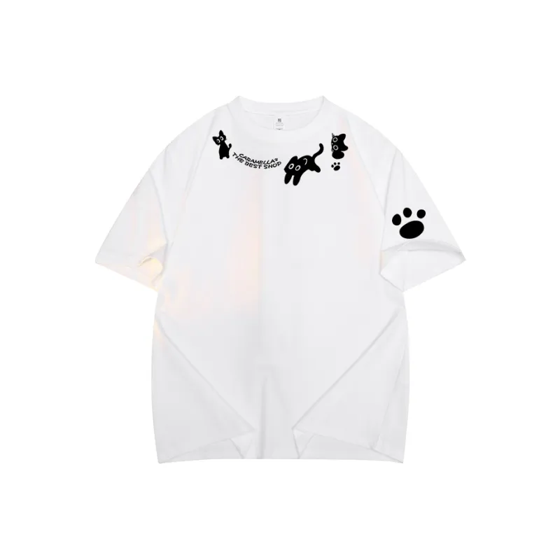 Caramella Drop Shoulder Sleeve T Shirt Women's-0