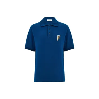 FERRAGAMO Polo Shirt Men's Cyan