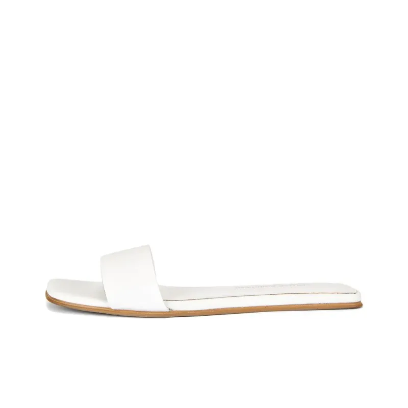Jeffrey Campbell Abrasion Resistant Slide Slippers Women's White-0