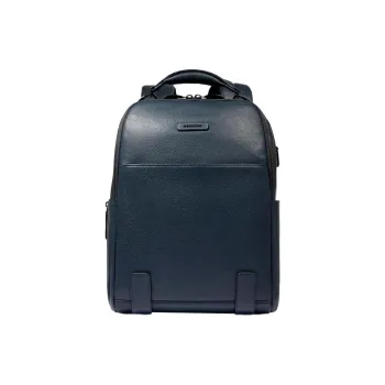 PIQUADRO Leather Backpack Women's Blue