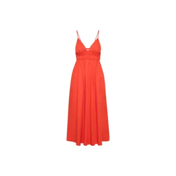 ARITZIA SS25 Fashion Solid Color Slim Fit V Neck Slip Dress Women's