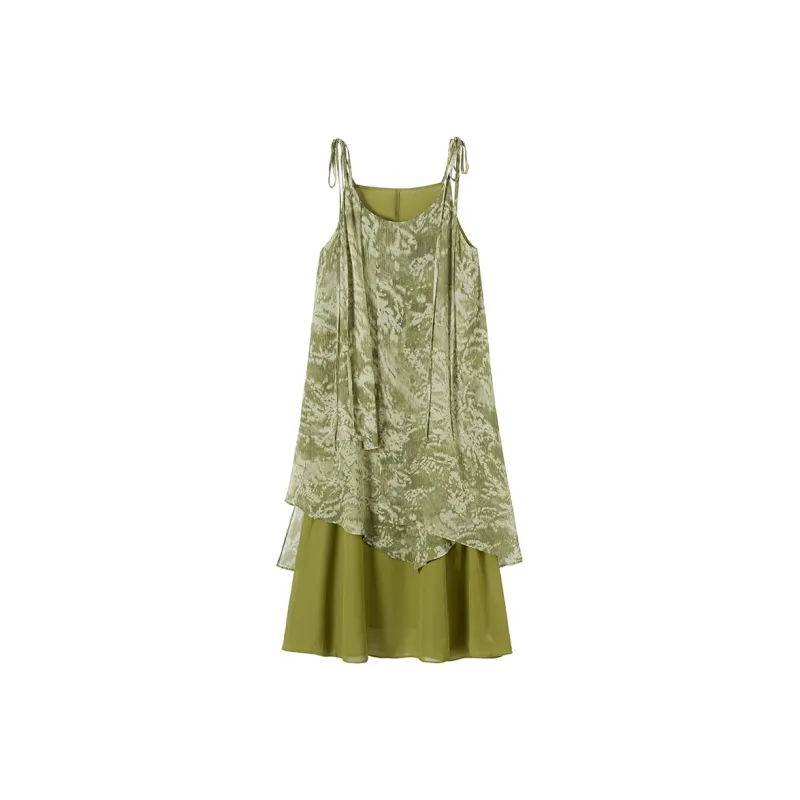 TOUCH Slip Dresses Women's Green-2
