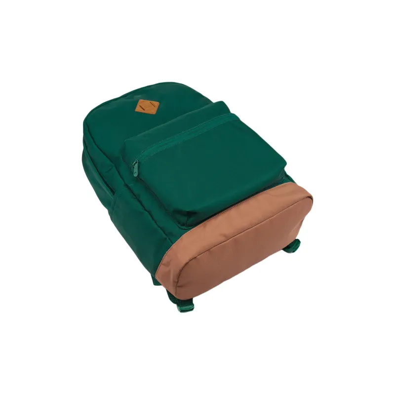 LiNing Sports Life Collection Polyester Backpack Unisex Tropical Green & Tea Brown-4