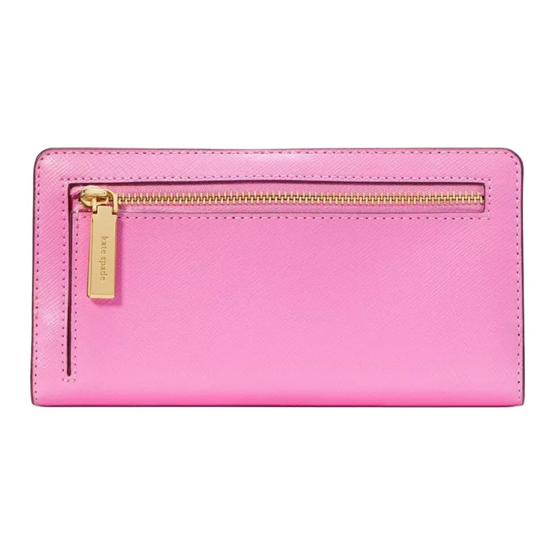Kate Spade Calfskin Wallet Tubas Women's Pink-1