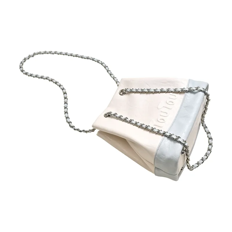 TOUTOU Synthetic Leather Backpack Women's Cream White-7