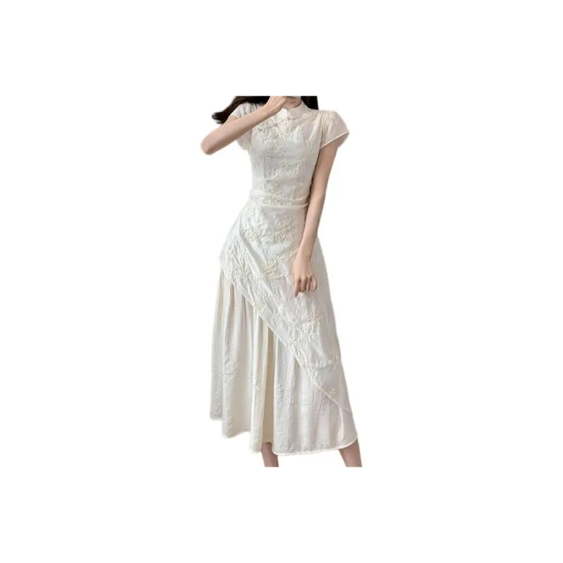 Mu Xiao Xin Short Sleeved Dress Women's-0