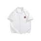 [Short-Sleeved Shirt]White (Skiier Chest Logo)