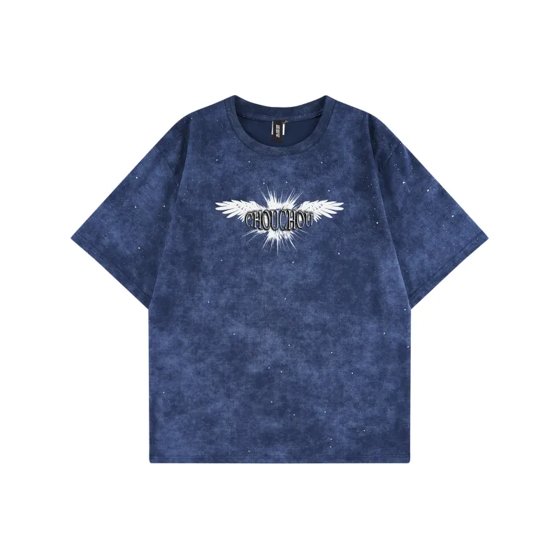 CHOUCHOUS Drop Shoulder Sleeve T Shirt Women's-9