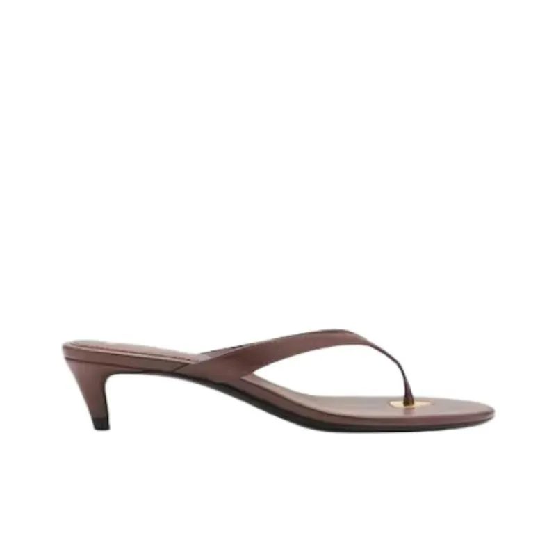 MANGO Abrasion Resistant Flip Flops Women's Brown-1
