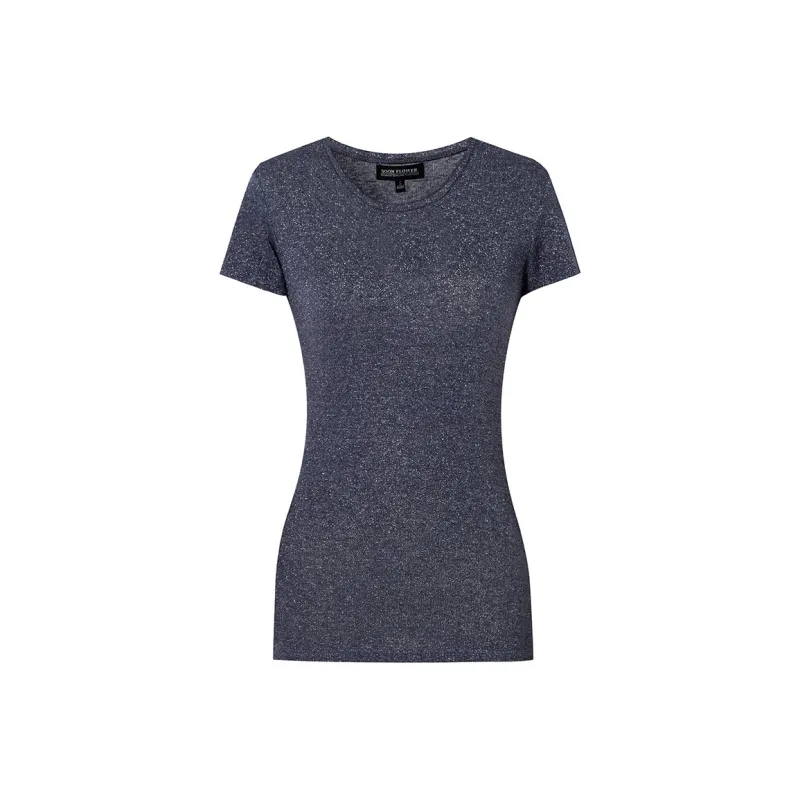SOON FLOWER Regular T Shirt Women's Starry Blue-0