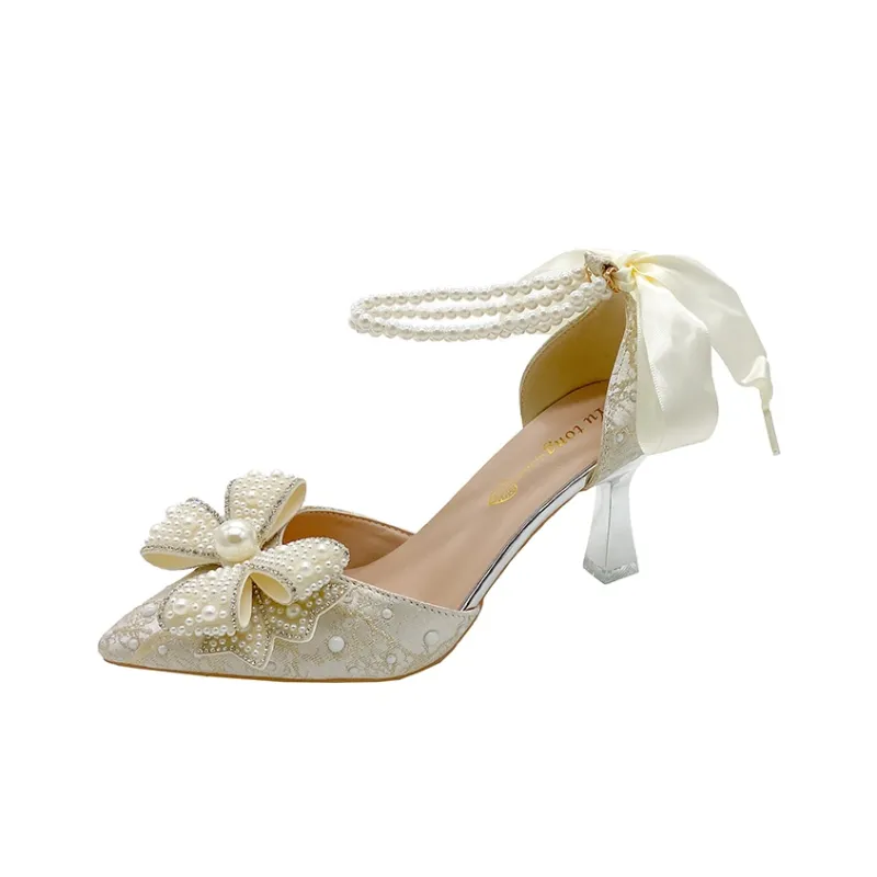 Dawei's House Slim Heel High Heels Women's-0
