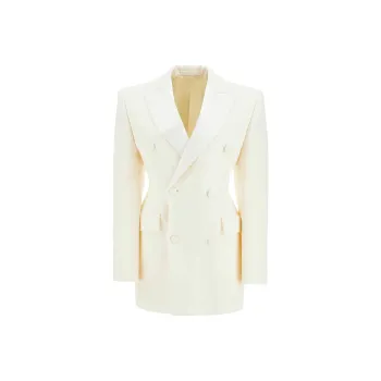 WARDROBE.NYC Long Sleeved Dress Women's White