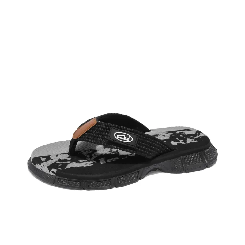 CariteSport EVA Quiet Odor Resistant Abrasion Resistant Slip Resistant Flip Flops Men's-1