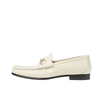 GUCCI Horsebit 1953 Casual Single Shoes Women's White