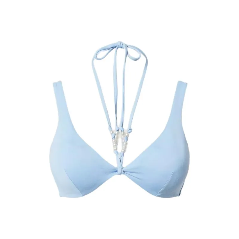Twinset Beaded Halter Neck Bikini Top-0