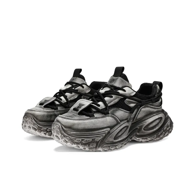 ROBINHOOD Cushioning, Slip Resistant, Abrasion Resistant Support Low Top Chunky Sneakers Men's-9