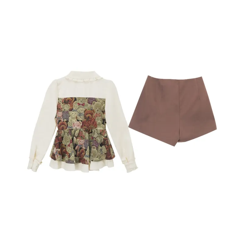 Mu Xiao Xin Two Piece Skirt Sets Women's-1