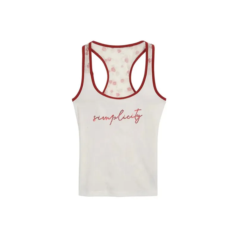MO VOICE Tank Tops Women's White Camisole-0