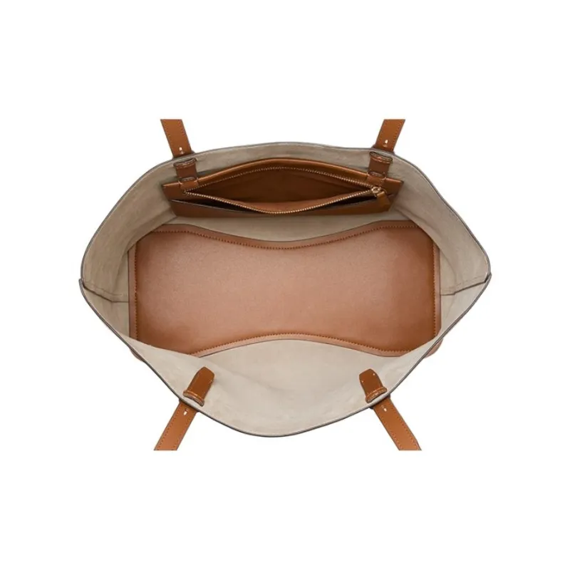 Kate Spade Cow Leather Tote Bag, Shopping Bag, Shoulder Bag Tubas Women's Caramel-4