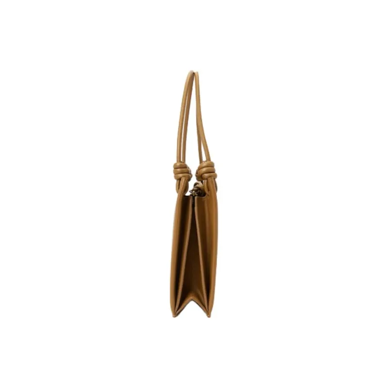 JIL SANDER Leather One Shoulder Handbag Women's Brown-2