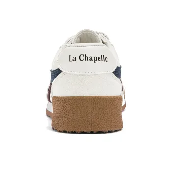 La Chapelle Anti Slip And Wear Resistant Height Increasing Rebound Low Top Casual Shoes Women's White Blue