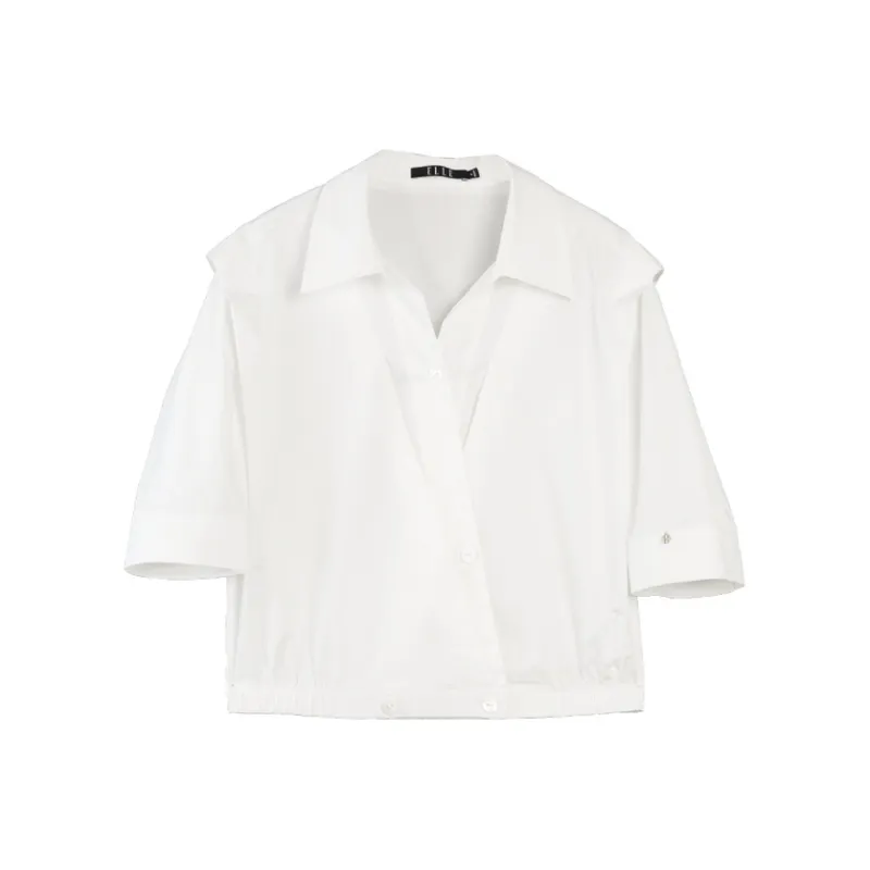 ELLE Shirts Women's White-0