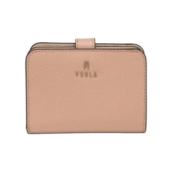 Furla Leather Wallet Mini Women's Beige