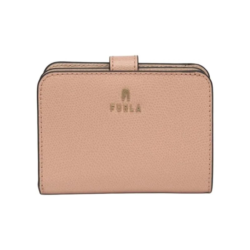 Furla Leather Wallet Mini Women's Beige-0