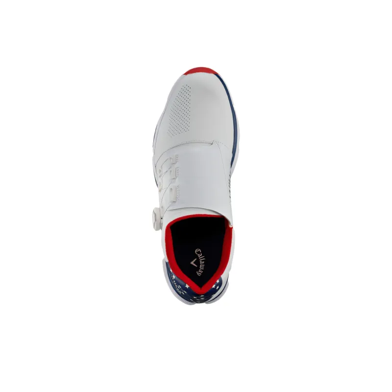 Callaway HYPER CHEV Shock Absorbers With Slip Resistant Features Low Top Golf Shoes Men's White Blue-2