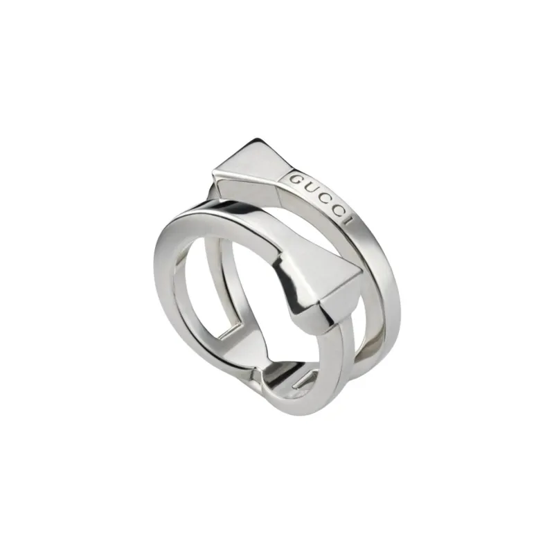 GUCCI 925 Sterling Silver Rings Unisex Silver-0