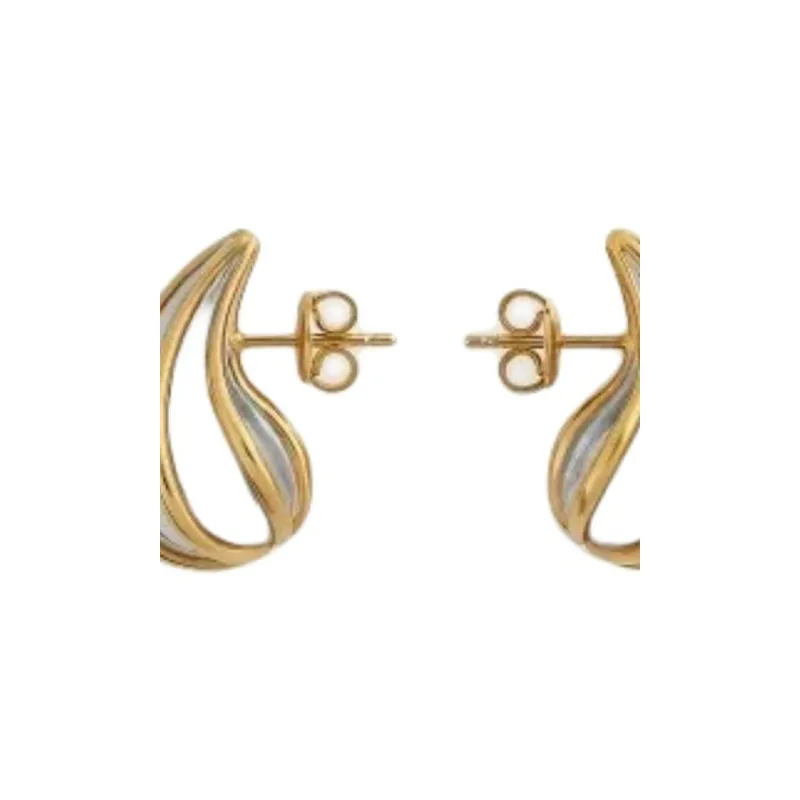 Bottega Veneta 18K Gold Earrings Women's Gold-2