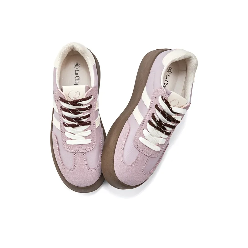 La Chapelle Low Top Skateboard Shoes Women's Purple-2