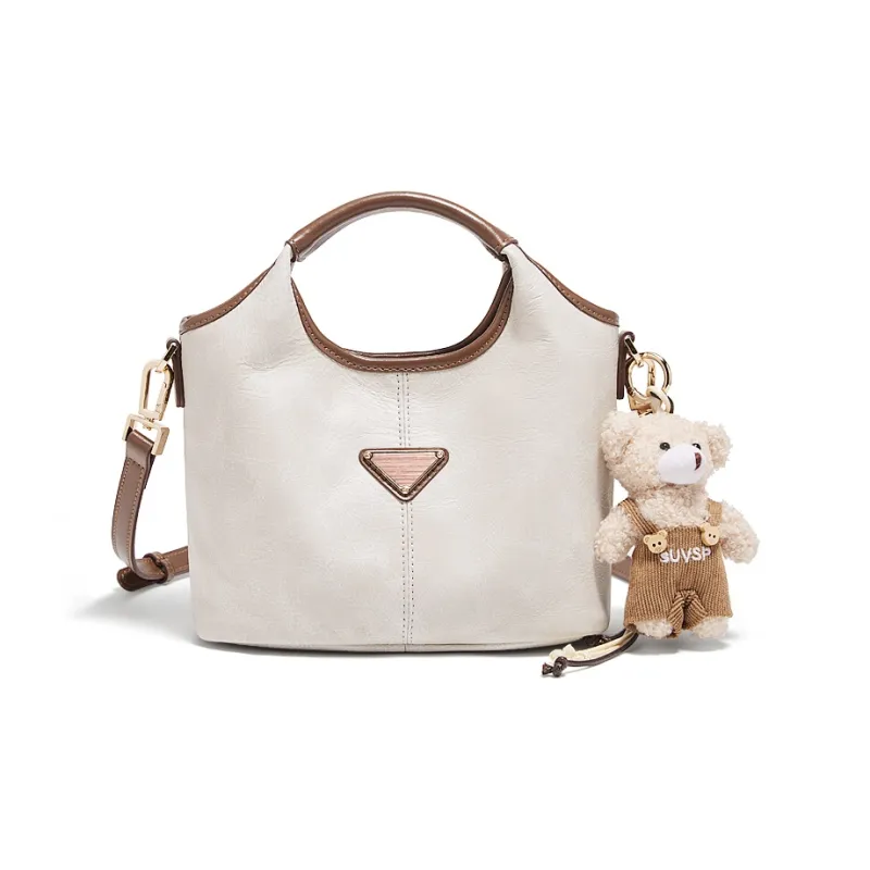 Safiya Cow Leather One Shoulder Handbag Women's Multicolor-3