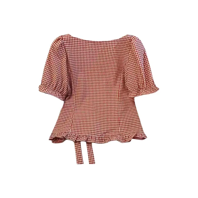 ABCMININ Shirts Women's Red-1