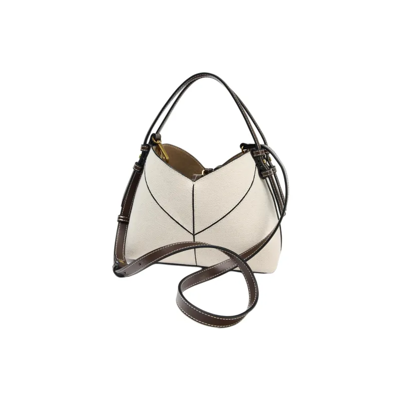 ZARA Cotton Tote Bag, Shopping Bag, Shoulder Bag, Crossbody Bag, Handbag Mini Women's White-2
