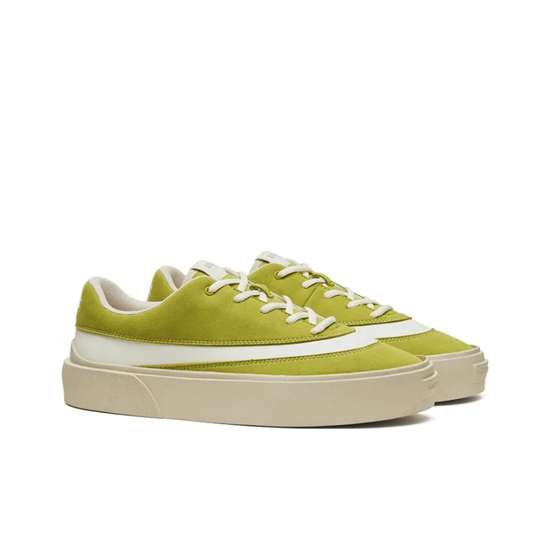 EQLZ EQUALIZER Fault 24 Cushioning, Wear Resistant Low Top Skateboard Shoes Unisex Avocado Green-1