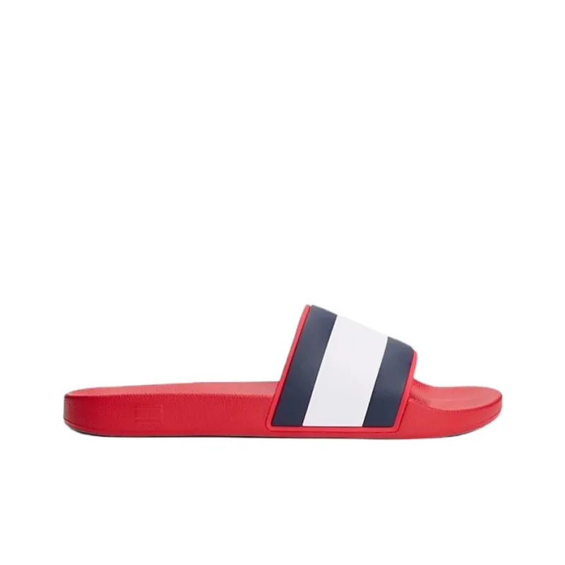 Tommy Hilfiger EVA Abrasion Resistant Slide Slippers Men's Red-1