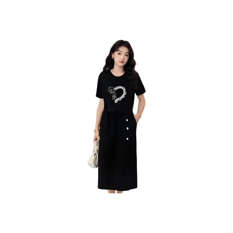 Zomuros Two Piece Skirt Sets Women's-4