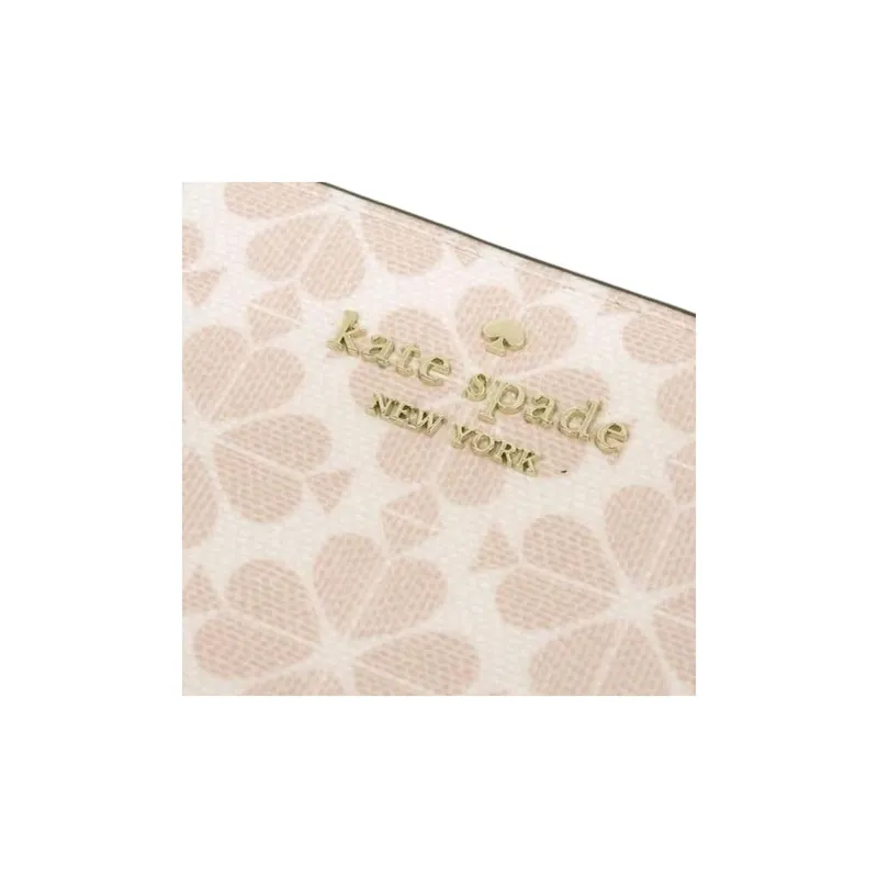 Kate Spade PVC Polyvinyl Chloride Wallet Medium Size Women's Rose Smoky Color-5