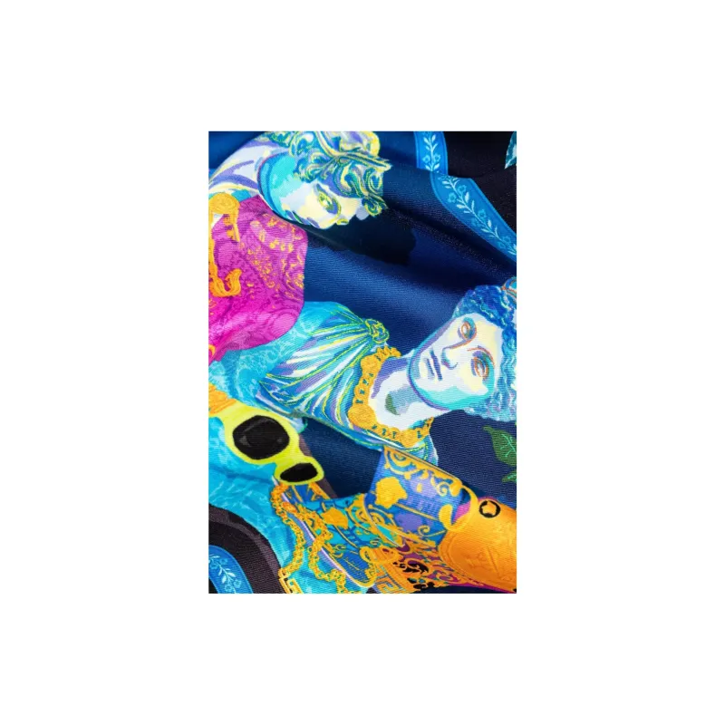 VERSACE Artwork Printed Square Shape Foulard-1