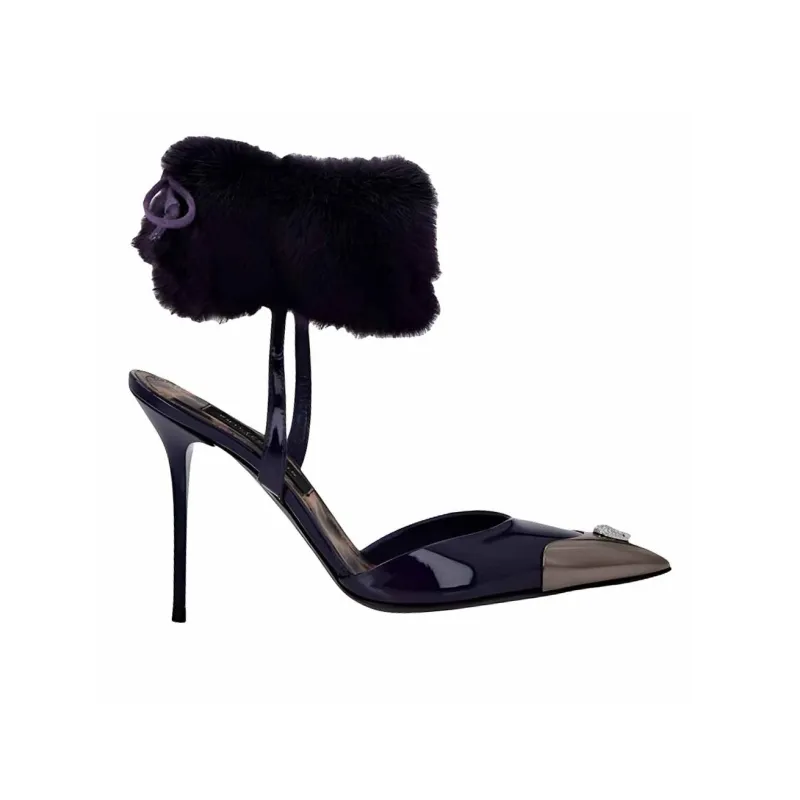 PHILIPP PLEIN Slim Heel High Heels 10.5cm Women's Blue-1