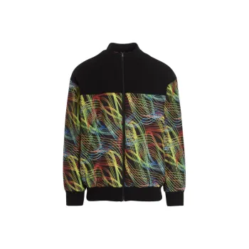 Ferrari Speed Lines print Bomber Jacket