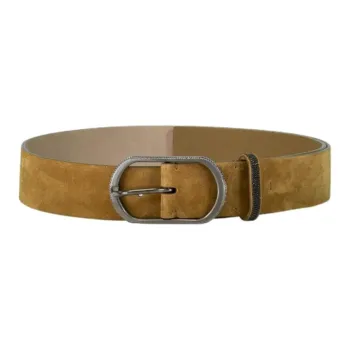 Brunello Cucinelli Suede Belt Women's Brown 
