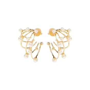 TORY BURCH Faux pearl embellished Earrings