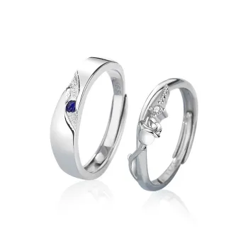 MINGTAIZHUBAO 999 Fine Silver Rings Unisex