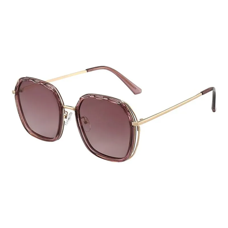 JEANSWEST TR/Memory Plastic Metal Square Sunglasses Unisex-2
