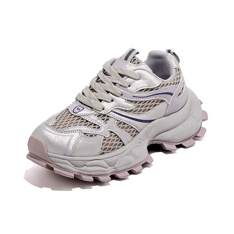Lin's Travels Cushioning, Wear Resistant Low Top Chunky Sneakers Women's-4