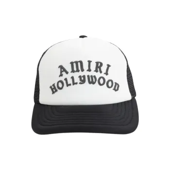 AMIRI Polyester, Cotton, Mesh Fabrics Baseball Caps Men's Black