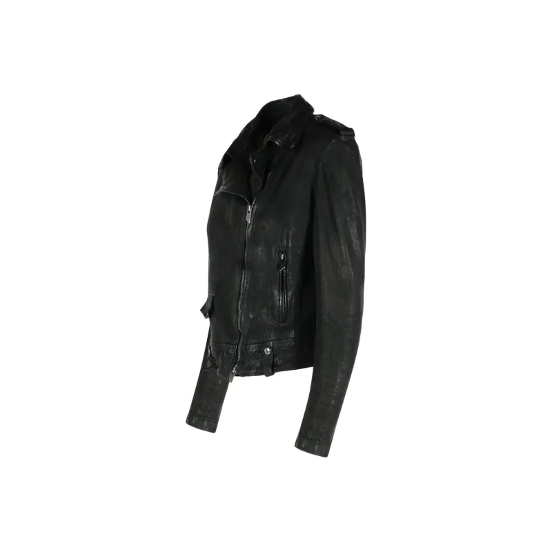 SALVATORE SANTORO SS25 Leather Jacket Women's Black-2